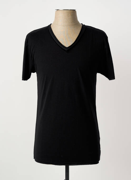 T-shirt coupe cintrée manches courtes noir ELEVEN COLORS homme