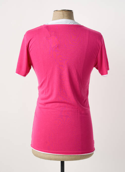 T-shirt coupe cintrée manches courtes rose ELEVEN COLORS homme