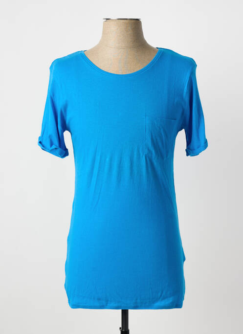 T-shirt coupe cintrée manches courtes bleu ELEVEN COLORS homme