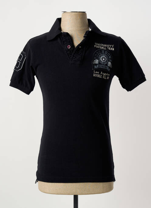 Polo coupe cintrée manches courtes noir BEANDBE homme