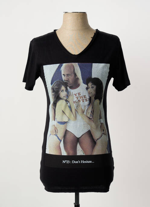 T-shirt coupe cintrée manches courtes noir ELEVEN PARIS homme