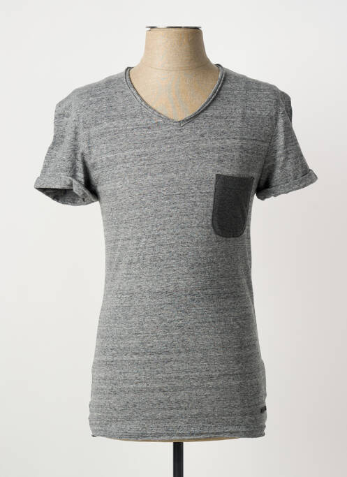 T-shirt coupe cintrée manches courtes gris ELEVEN PARIS homme