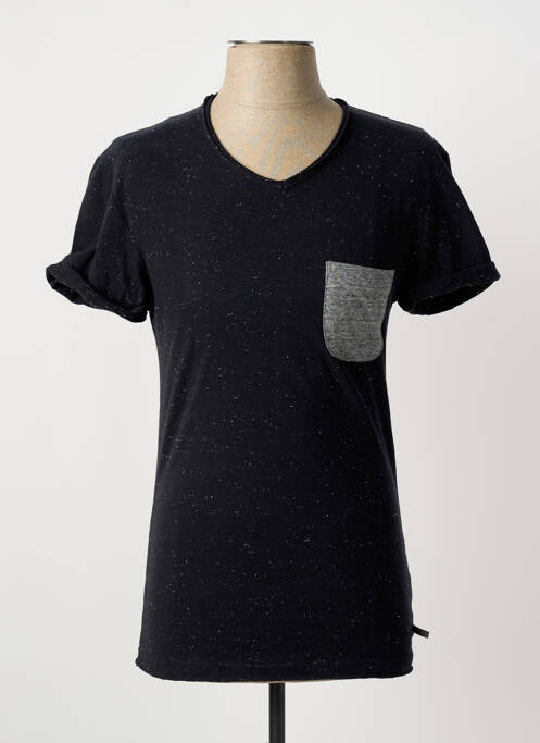 T-shirt coupe cintrée manches courtes noir ELEVEN PARIS homme