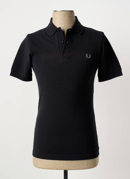 Polo coupe cintrée manches courtes noir FRED PERRY homme