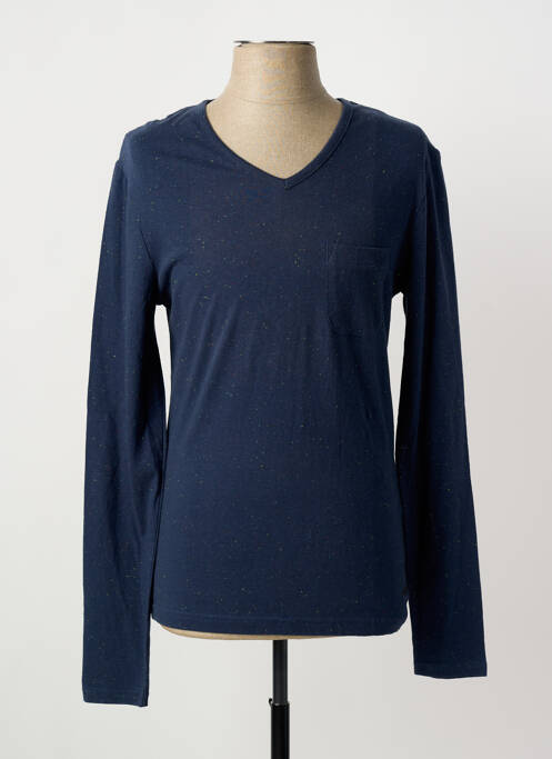 T-shirt bleu ELEVEN PARIS homme