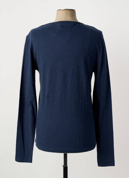 T-shirt bleu ELEVEN PARIS homme