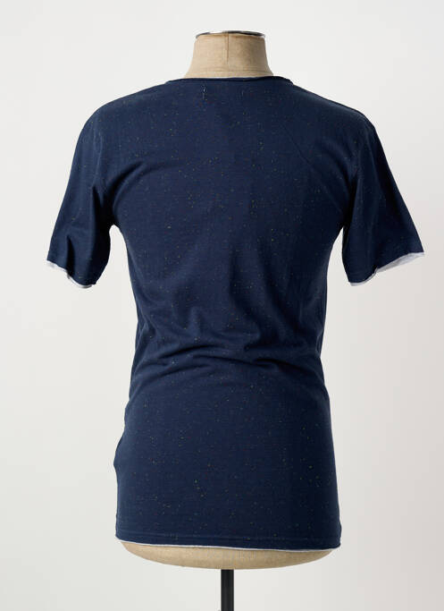 T-shirt bleu ELEVEN PARIS homme