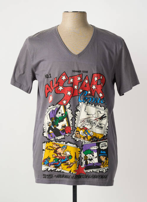 T-shirt gris LINDBERGH homme