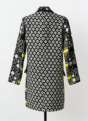 Manteau long coupe cintrée sans capuche noir DESIGUAL femme