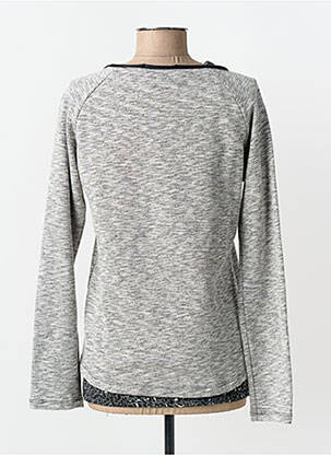 Sweat-shirt maille semi-opaque manches longues gris MAISON SCOTCH femme
