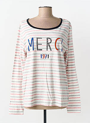 T-shirt manches longues manches longues blanc SCOTCH & SODA femme
