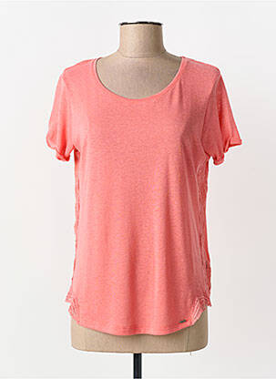 T-shirt coupe droite manches courtes rose SALSA femme