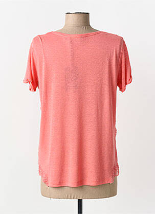 T-shirt coupe droite manches courtes rose SALSA femme
