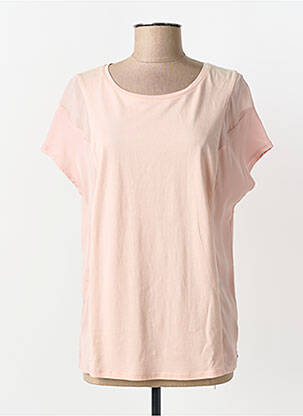 T-shirt coupe cintrée manches courtes rose SCOTCH & SODA femme