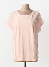 T-shirt coupe cintrée manches courtes rose SCOTCH & SODA femme
