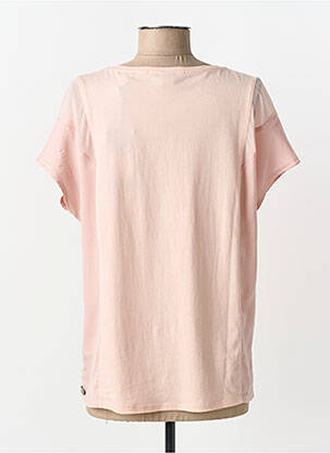 T-shirt coupe cintrée manches courtes rose SCOTCH & SODA femme