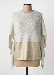Pull stretch manches 3/4 argent GUESS femme