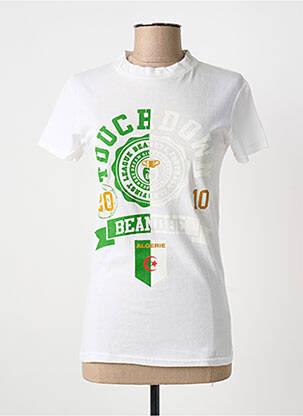T-shirt sérigraphie manches courtes blanc BE AND BE femme