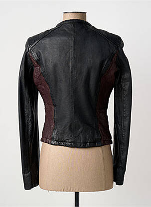 Veste en cuir poches noir OAKWOOD femme