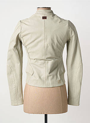 Veste en cuir poches gris G STAR femme