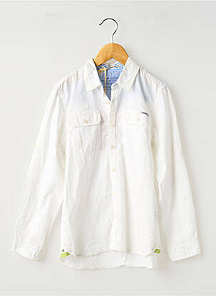 Chemise manches longues tissage popeline blanc PEPE JEANS garçon