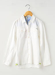 Chemise manches longues tissage popeline blanc PEPE JEANS garcon