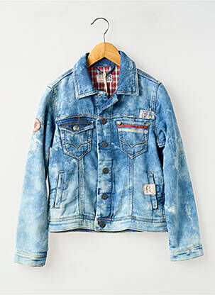 Veste casual poches bleu PEPE JEANS garcon