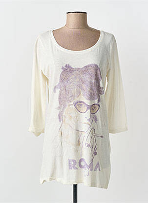 Tunique manches longues beige MAISON SCOTCH femme