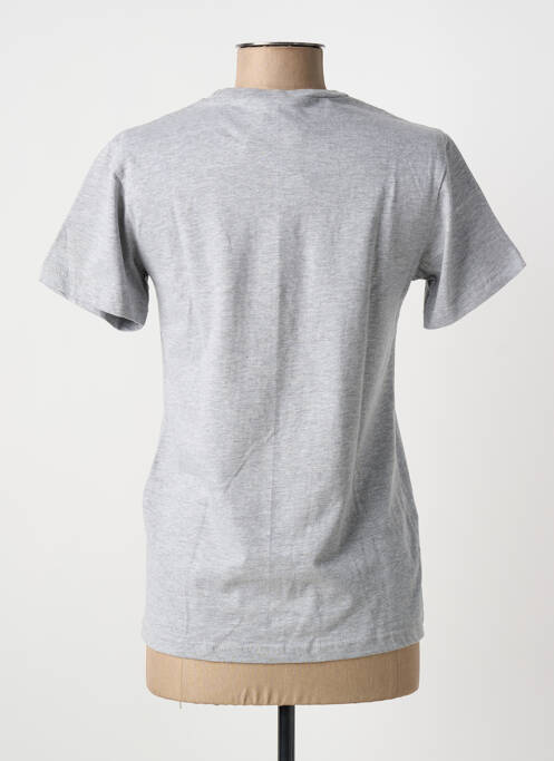 T-shirt sérigraphie manches courtes gris BE AND BE femme