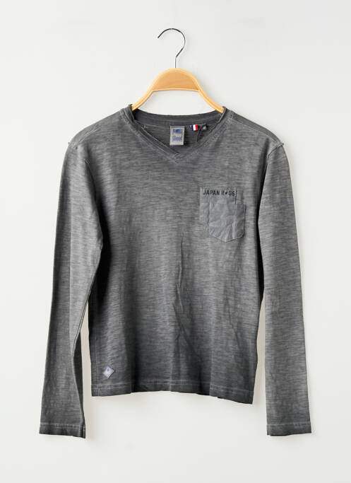 T-shirt manches longues manches longues gris JAPAN RAGS garcon