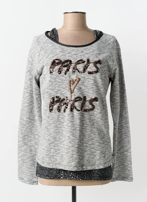 Sweat-shirt gris MAISON SCOTCH femme