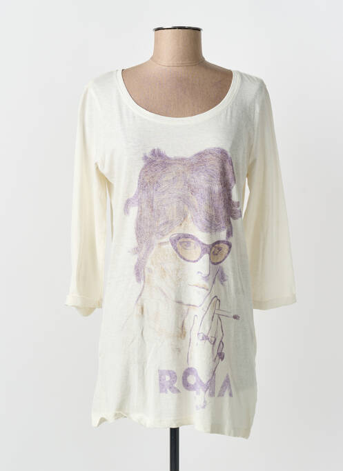 Tunique manches longues beige MAISON SCOTCH femme