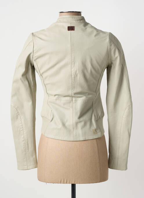 Veste en cuir gris G STAR femme