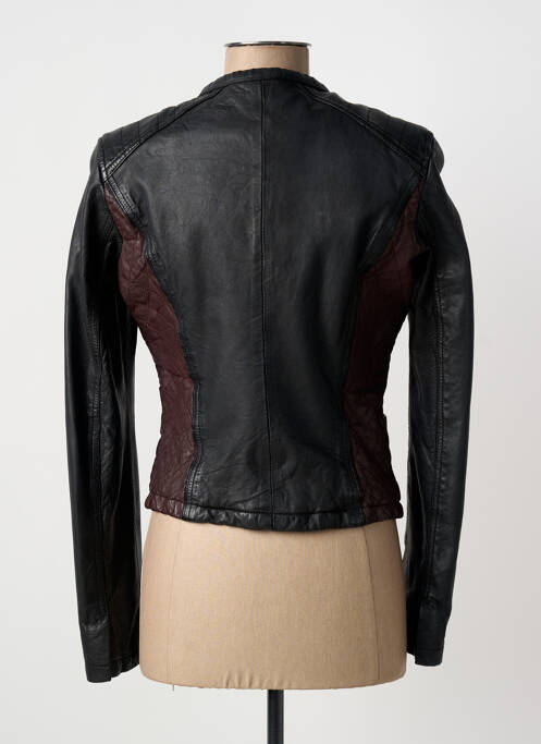 Veste en cuir noir OAKWOOD femme