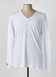 T-shirt coupe cintrée manches longues blanc ELEVEN PARIS homme