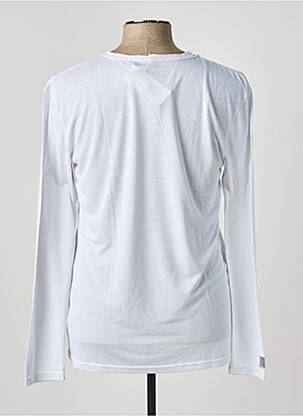 T-shirt coupe cintrée manches longues blanc ELEVEN PARIS homme