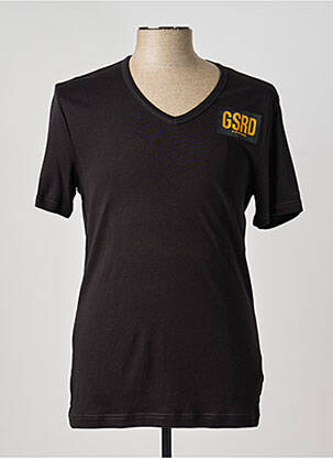 T-shirt broderie manches courtes noir G STAR homme