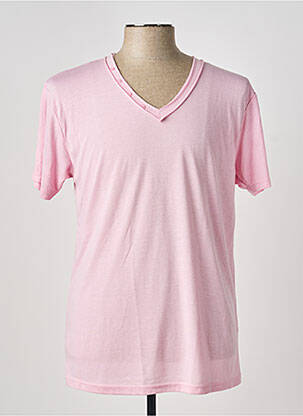 T-shirt coupe cintrée manches courtes rose ELEVEN PARIS homme