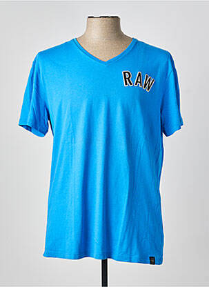 T-shirt coupe cintrée manches courtes bleu G STAR homme