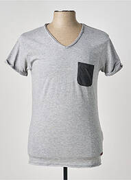 T-shirt coupe cintrée manches courtes gris ELEVEN PARIS homme