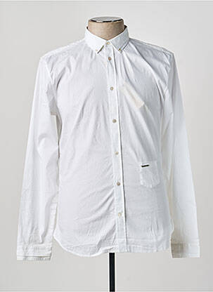Chemise manches longues coupe cintrée blanc DIESEL homme