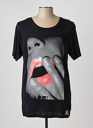 T-shirt noir ELEVEN PARIS homme