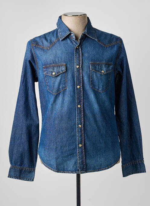 Chemise manches longues bleu CHEFDEVILLE homme