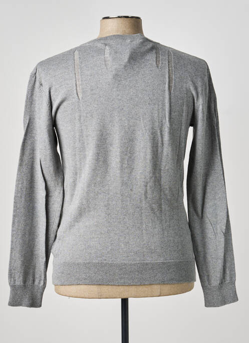 Pull gris ELEVEN PARIS homme