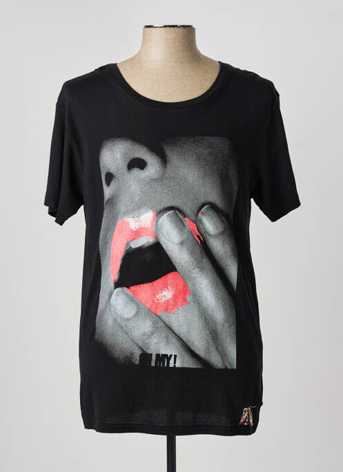 T-shirt noir ELEVEN PARIS homme