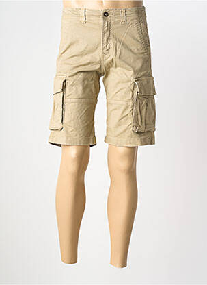 Bermuda coupe droite taille normale beige JACK & JONES homme