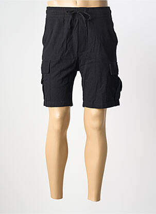 Bermuda taille élastique taille normale noir JACK & JONES homme