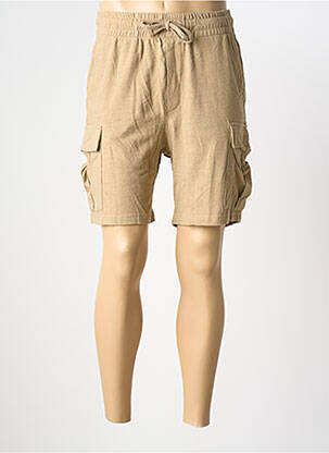 Bermuda taille élastique taille normale marron JACK & JONES homme