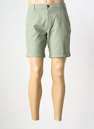 Short fermeture zippée sous rabat boutonné taille normale vert JACK & JONES homme