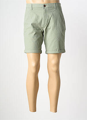 Short fermeture zippée sous rabat boutonné taille normale vert JACK & JONES homme